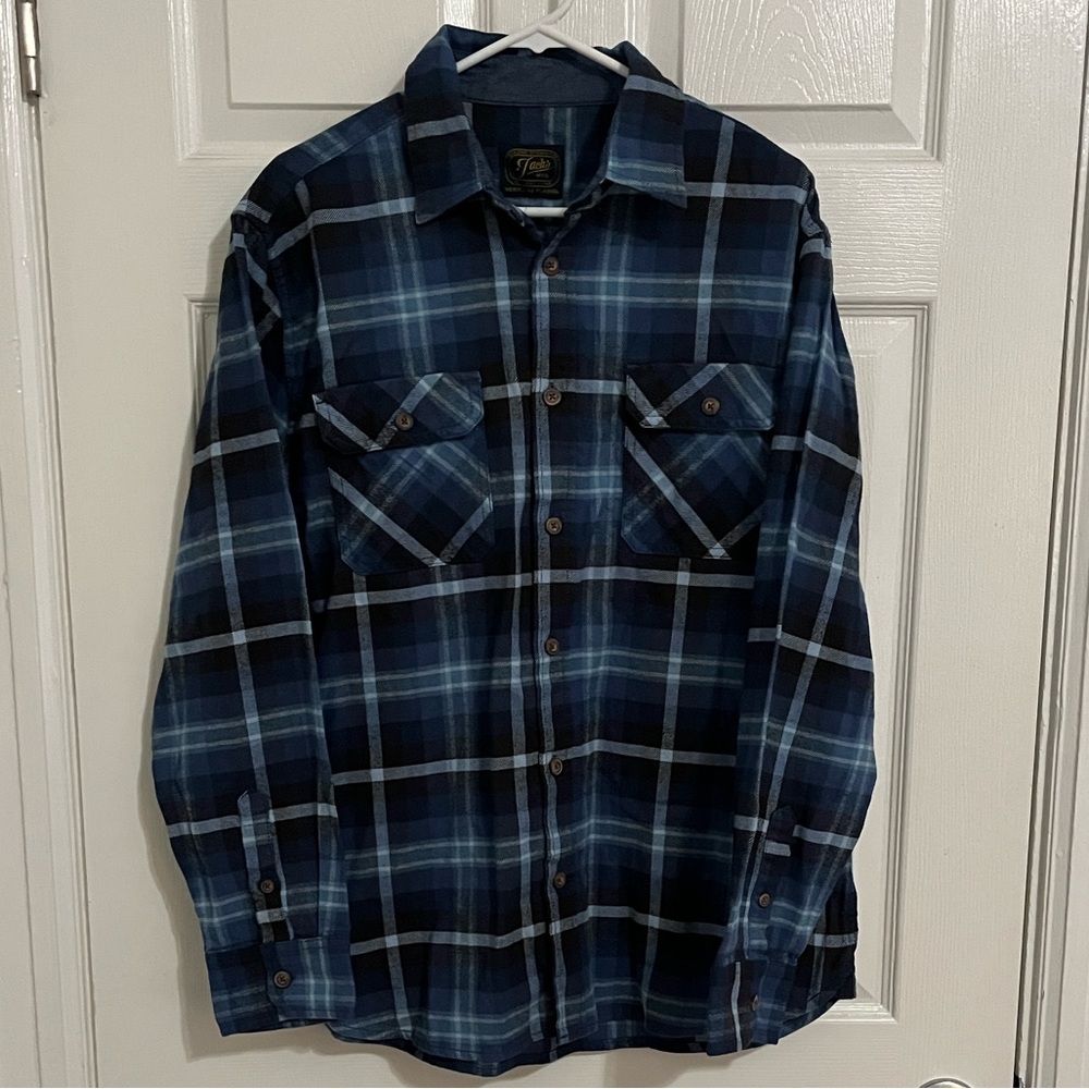 Jachs Men’s Blue Plaid Flannel